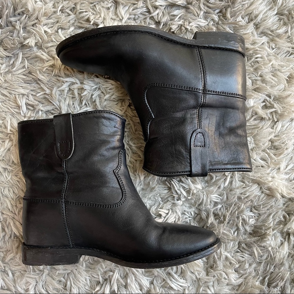 Isabel Marant Cluster Leather Hidden Wedge Ankle Boots - Picture 6 of 16